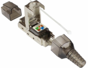 Alcasa Alcasa GC-N0147 RJ-45 zástrčka černá, stříbrná, průhledná
