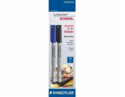 Staedtler Popisovač Lumocolor 316, 2 ks, černá, modrá