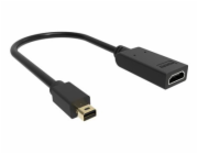 VISION - Video adaptér - Mini DisplayPort s piny (male) do HDMI se zdířkami (female) - černá - podporuje 4K