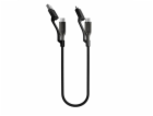 Nomad Univerzální kevlarový kabel USB-C, 0,3 m, karbidový