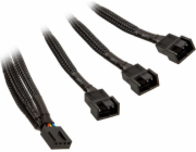 EKWB 3fach-Splitterkabel für 4 Pin PWM Lüfter, 10cm (schwarz)