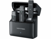 Sada 2 mikrofonů Vention USB-C + nabíjecí pouzdro