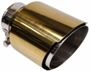 Poujoulat Koncovka tlumiče výfuku 114 mm, vstup 67 mm, zlatá, stříbrná