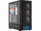 Počítačová skříň MODECOM Volcano AQ500 ARGB Midi Černá