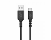 TB Silikonový kabel USB-USB C 50 cm, černý
