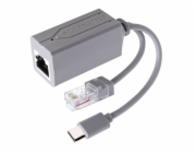 XtendLan XL-POES-5VUC, PoE splitter 802.3af, 100Mb, stabilizovaných 5V/2,4A, výstup USB-C