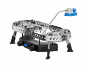 Campingaz Camping Stove Camp & Trek Twin Connect (stříbrno-černý, 2 varné zóny 2x 2 kW, pro CV470 Plus)