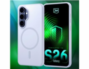 3mk ochranný kryt Smoke MagCase White pro Samsung Galaxy S26+