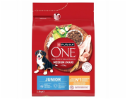 PURINA One Junior Medium/Maxi Rich in chicken with rice - suché krmivo pro psy - 2,5kg