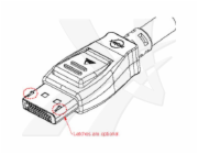 Video kabel DisplayPort samec - HDMI sam