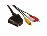 Neutralle Video kabel SCART samec - 3x C