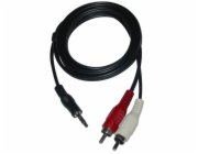 Audio kabel Jack (3.5mm) samec - 2x CINC