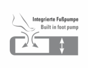 High Peak Nafukovací matrace Single Comfort Plus 40023 (šedá/modrá)