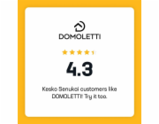 DOMOLETTI Miska Sahara sands, hnědá/bílá/žlutá, 18,6 cm