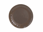 DOMOLETTI Talíř Brown arabic, O 26,6 cm, hnědý
