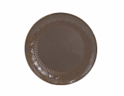 DOMOLETTI Talíř Brown arabic, O 26,6 cm, hnědý