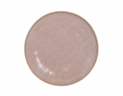 DOMOLETTI Dezertní talíř Pink arabic, O 19 cm, růžová