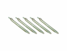 High Peak Stahl-Zelthering mit Haken, 6 Stück (24cm)