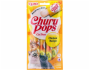 INABA Churu Pops Kuře - pamlsek pro kočky - 4x15 g