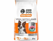 JOHN DOG Good Form Medium an large breeds Veal with lamb - suché krmivo pro psy - 3kg