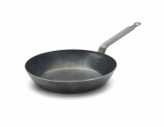 Ocelová pánev de Buyer, 5020.24, BLUE STEEL, styl La Lyonnaise, modrá ocel, 24 cm