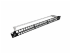 Modulární 19" patch panel ALANTEC s 48 porty, 1U, s montá...