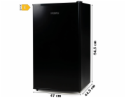 Lednice s mrazákem uvnitř - černá - PRIMO PR145FR