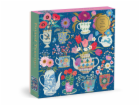 Galison Fóliové puzzle Victoria Ball Šálky s květinami 50...