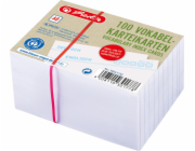 Herlitz kartotéční lístky A8 linkované bílé, 100 ks.