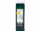 Faber-Castell Faber Castell Pitt černé kreslicí pera 4 ks