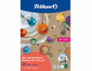 Pelikan Pelikan Zeichen-und Bastelblock A4, 120g/m, 20 Blatt, Nat. FSC
