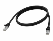 Vision - Sítový kabel - RJ-45 (M) do RJ-45 (M) - 1 m - 6.2 mm - STP - CAT 6a - lisovaný, provedení bez hrbolku - cerná