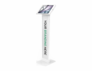 Compulocks iPad Air M2 & M3 13", Apex Enclosure Brandable Floor Stand - White - Stojan - pro tablet - brandable - uzamykatelný - kov, polypropylen - bílá - velikost obrazovky: 13" - montážní rozhraní: