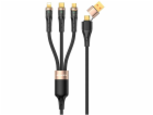 Awei USB kabel USB-A + USB-C - USB-C + microUSB + Lightni...