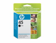 51645A Veľká čierna atramentová tlačová kazeta HP 45