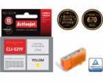 Activejet Inkoust ACC-521YN (náhradní inkoust Canon CLI-521Y; Supreme; 10 ml; žlutý)