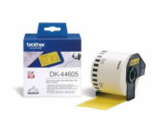 Brother - DK 44605 (papírová role žlutá 62mm x 30,48m) - snadno odstranitelná
