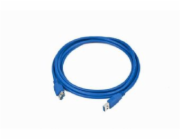 GEMBIRD Kabel USB 3.0 A-A prodlužovací 3m modrý