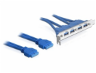 DeLOCK zásuvná deska USB3.0 kolíkový konektor 19 kolíků, ...