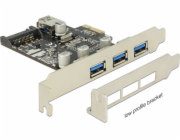Delock PCI Express karta > 3 x externí + 1 x interní USB 3.0