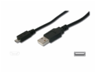 Digitus USB 2.0 kabel USB A samec na USB micro B samec, 2...