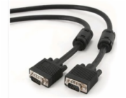 GEMBIRD Kabel VGA propojovací 1,8m, černý (HD15M/M, dvojité stínění, feritová jádra)