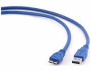 GEMBIRD Kabel USB 3.0 A-Micro B propojovací 1,8m (modrý)