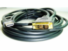 Kabel HDMI-DVI 1,8m,M/M stín.,zlacené kontakty 1.3