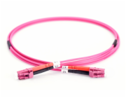 DIGITUS Fiber Optic Patch Cord, LC to LC, Multimode OM4 - 50/125 µ, Duplex Length 1m