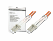 DIGITUS Fiber Optic Patch Cord, LC to LC, Multimode, OM3, 50/125 µ, Duplex Length 10m