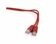GEMBIRD kabel patchcord Cat5e UTP 3m, červený