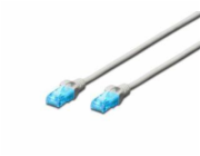 Digitus Ecoline Patch Cable, UTP, CAT 5e, AWG 26/7, šedý 1m, 1ks