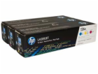 HP 126A CMY 3-pack LJ Toner Cart, CF341A (1,000 / 1,000 /...