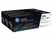 HP 305A CMY 3-pack LJ Toner Cart, CF370AM (2,600 / 2,600 / 2,600 pages)
